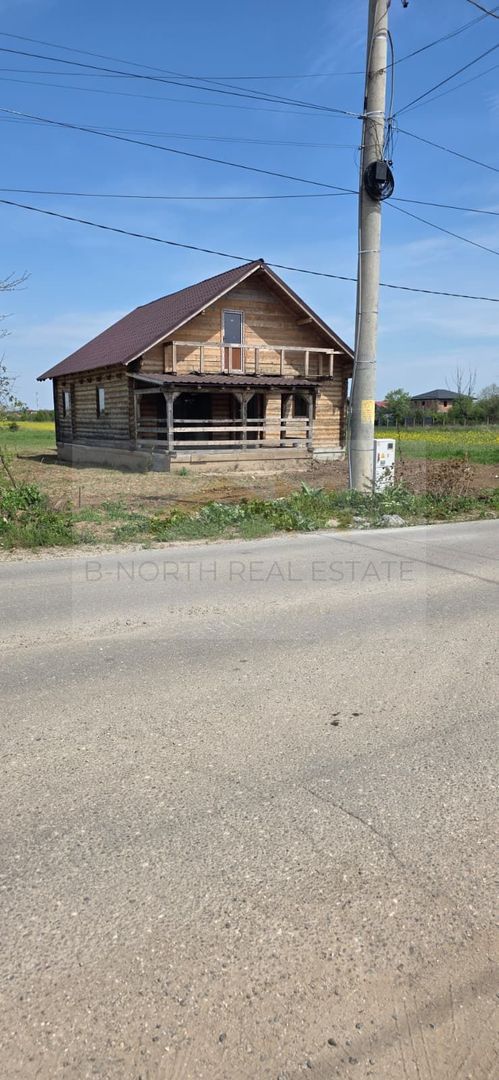 Cabana de vânzare din lemn masiv Mihăilești | 400 mp teren -Potențial investiție - Poză 5