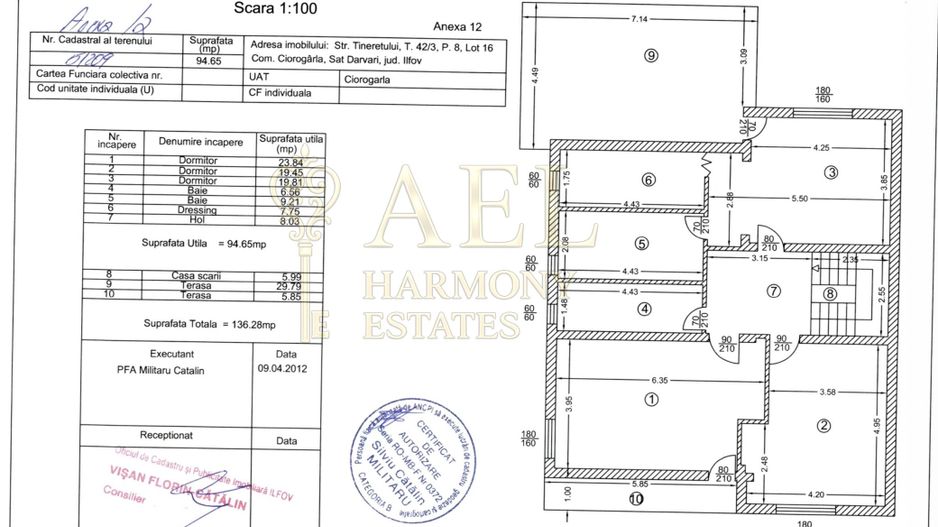 Vile *8 camere* // Ciorogarla - COMISION 0% - Schiță 39