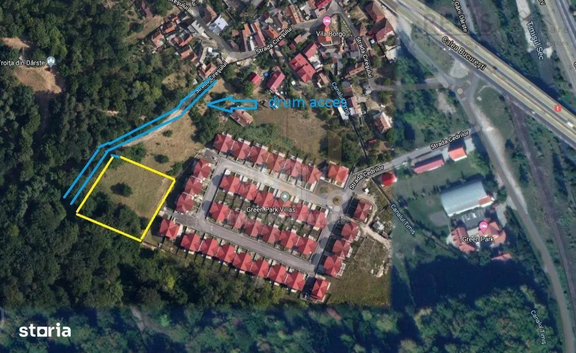 Teren intravilan Brasov Strada Ciresului 2900 mp - Poză 3