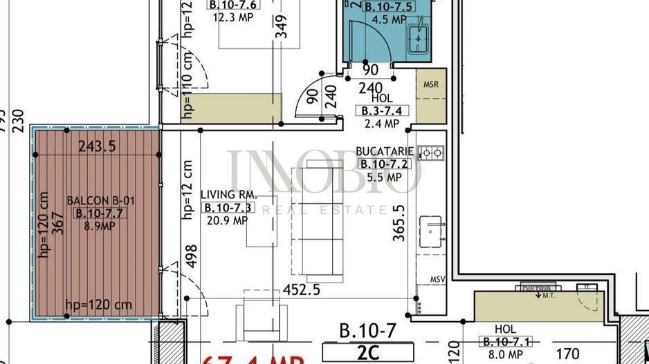 Apartament 2 Camere - Loc de Parcare - Verdi Park - Poză 12