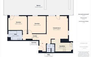 Apartament 3 camere de vanzare Timpuri Noi Vedere panoramica - Poză 13