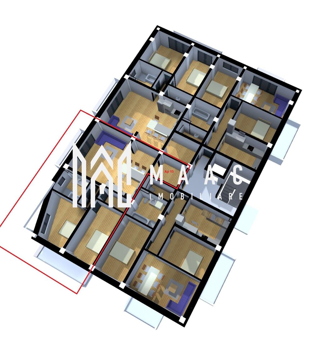 Apartament 3 camere | Etaj 3 | Lift | Parcare | Comision 0 - Poză 2