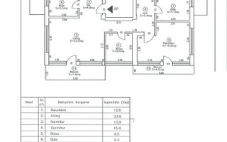 Apartament 4 camere cu 4 balcoane si 2 parcari zona Dorobantilor! - Schiță 10