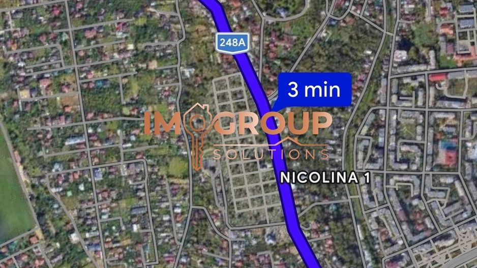 TEREN INTRAVILAN  1480mp + CASA - LA 2,7 KM DE PODU ROS - Poză 2