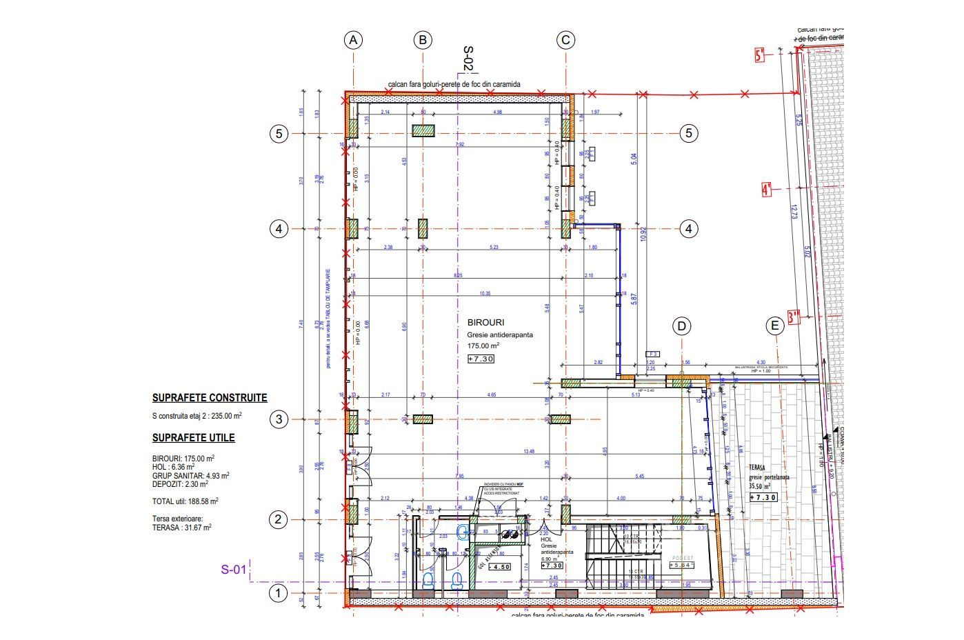Spatiu de birouri premium – Etaj 2  in centrul orasului Cluj-Napoca - Schiță 4