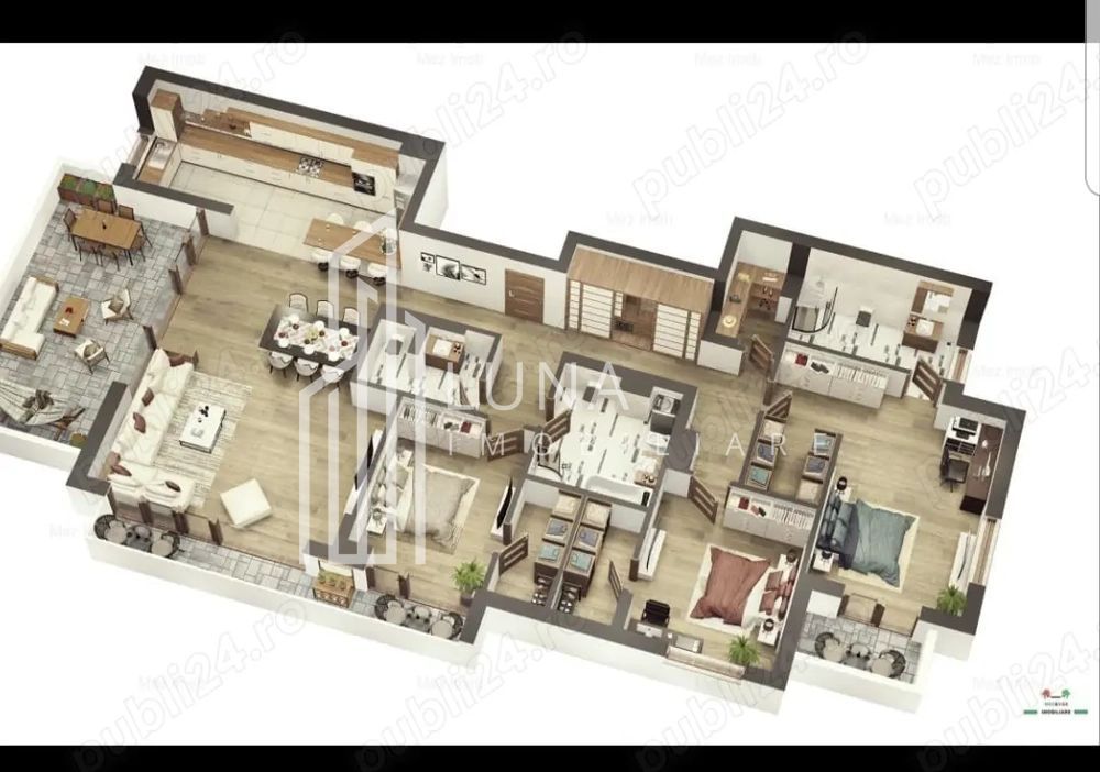 PENTHOUSE EXCLUSIVIST – 178 m² + terasă panoramică 40 m² – zona Noua - Poză 4