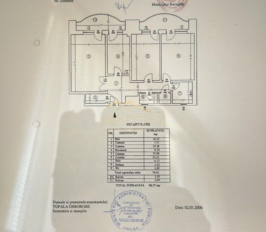 Bvd. Unirii - Nerva Traian | 3 Camere Decomandat | Renovat 2026 |Parcare & Boxa - Schiță 9