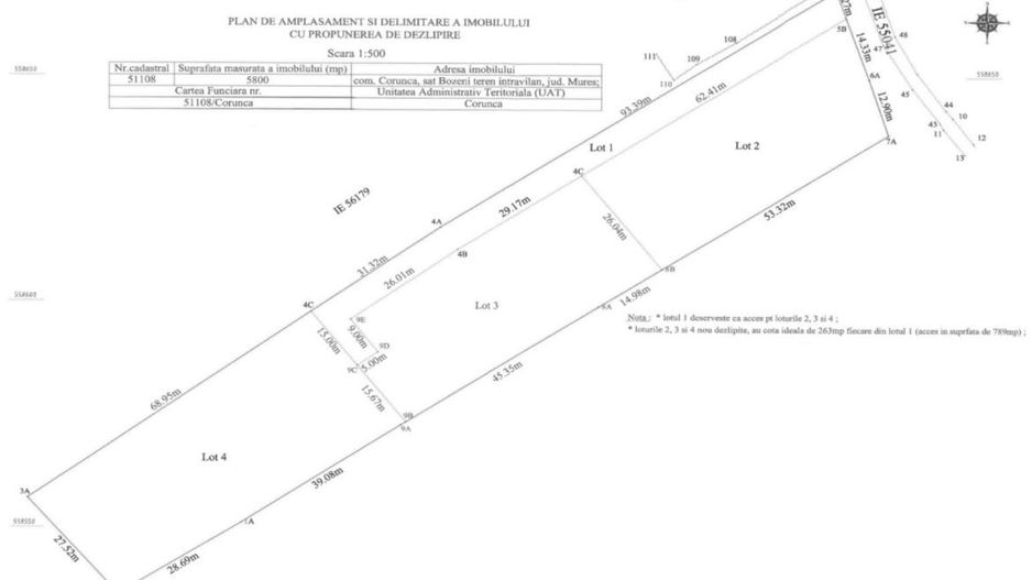 Teren intravilan de vânzare în sat Bozeni, Corunca - Poză 2