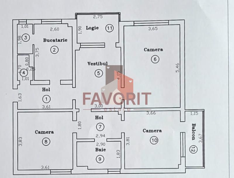 3 Camere Decomandat Central –90mp | Vizibilitate Excelentă | Potențial Comercial - Poză 14