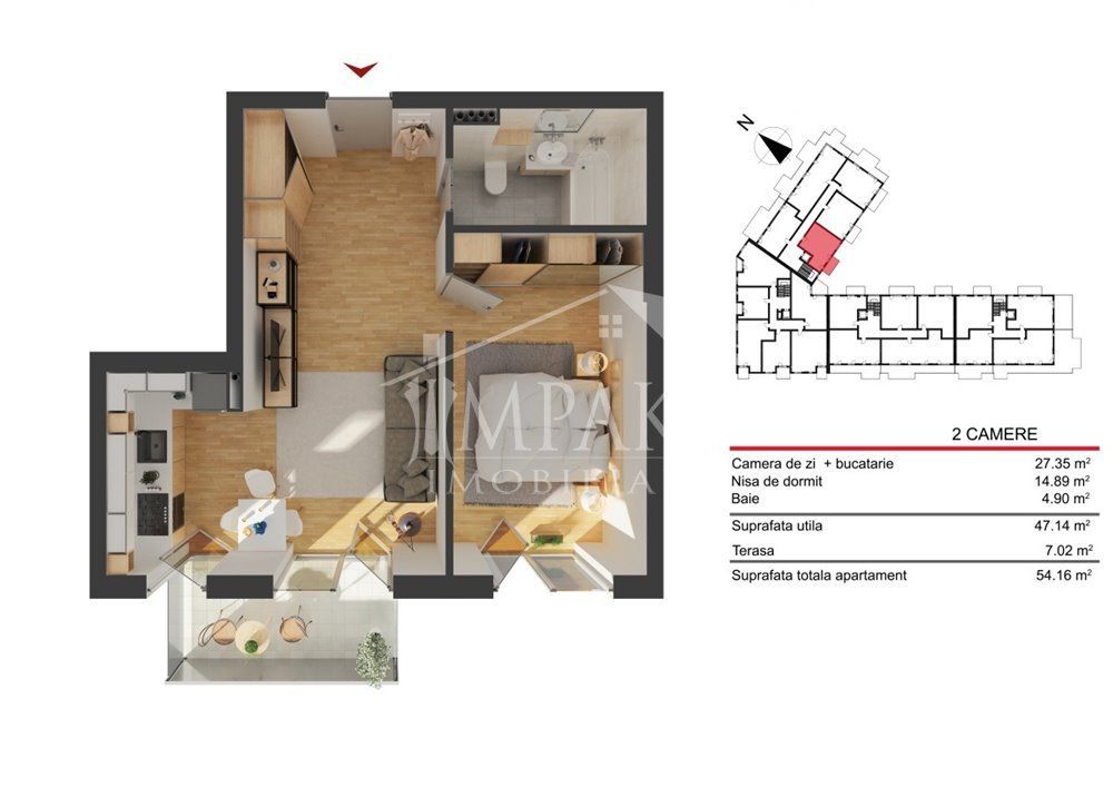 Apartament semidecomandat cu 2 camere in cartierul Marasti! - Poză 6