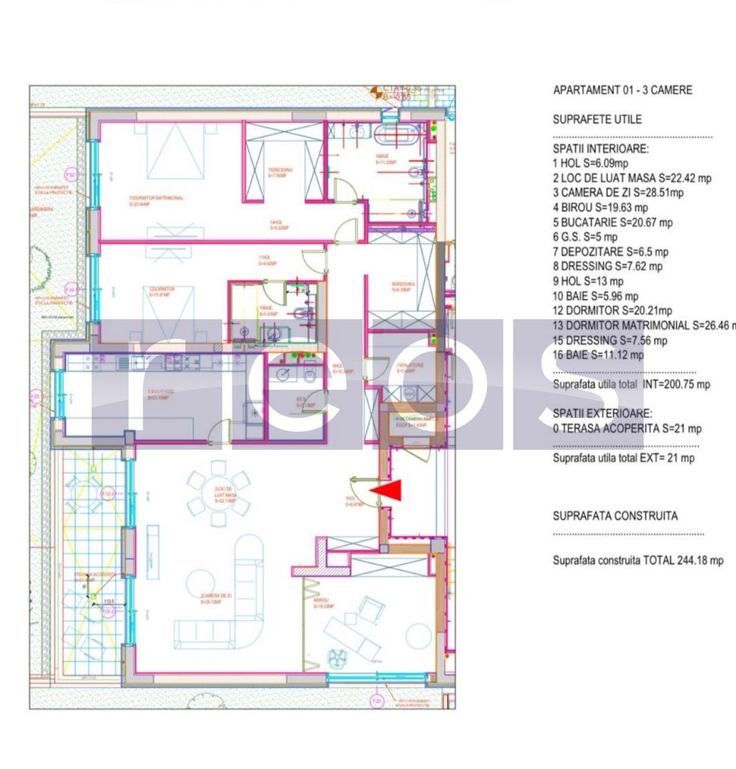 APARTAMENT ZAMBACCIAN PREMIUM | 200 MP 4 CAMERE| LOC PARCARE - Poză 26