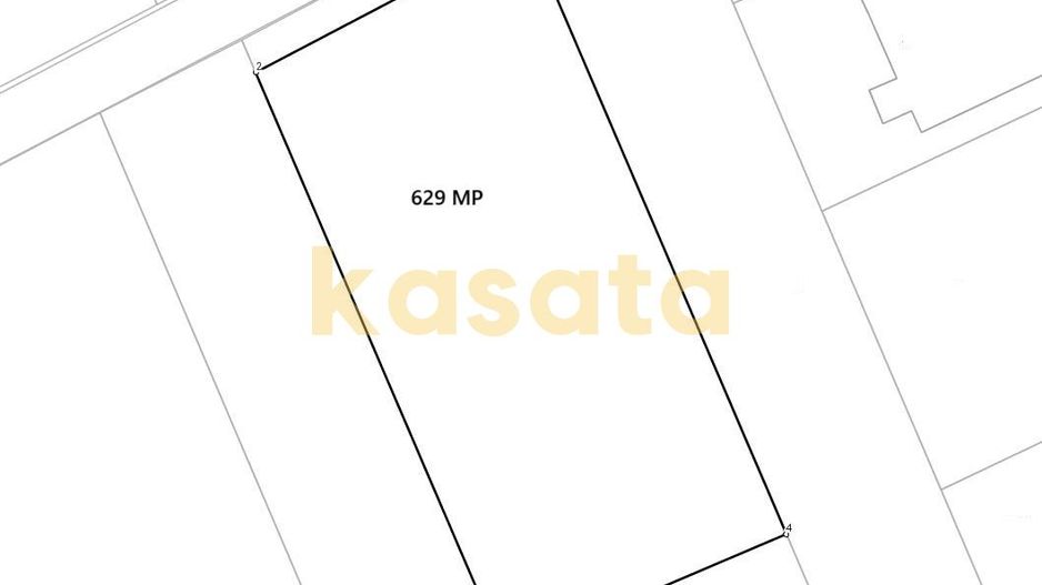 Teren de vânzare – 629 mp, dublă deschidere, Clinceni | 69 €/mp - Schiță 2