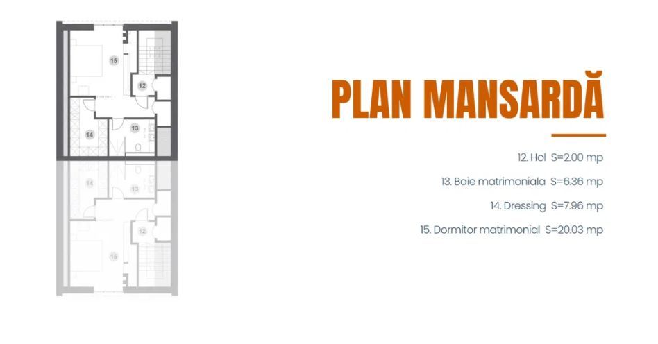 Locuință tip duplex cu design modern și curte proprie | 800m Colosseum mall - Poză 8