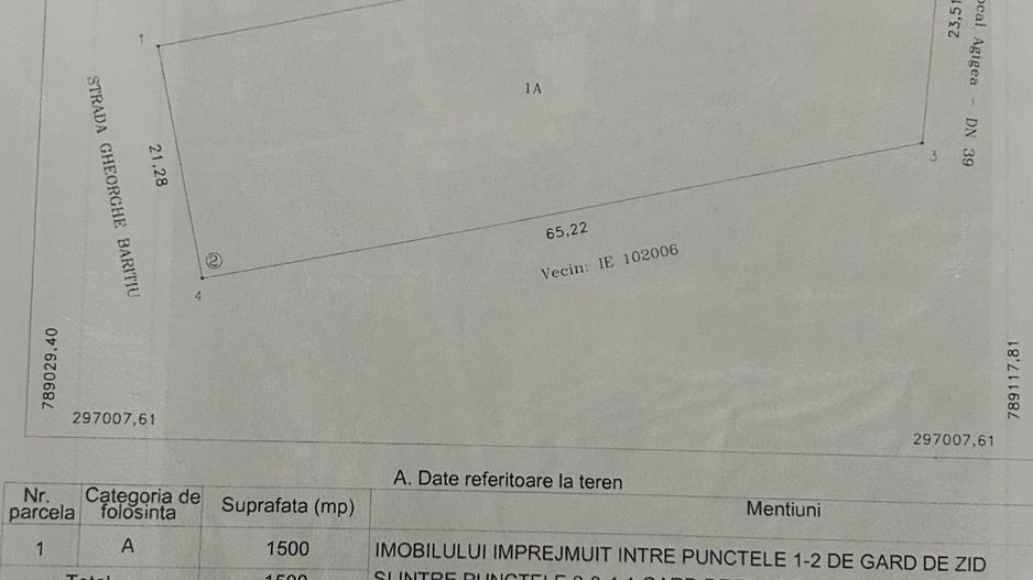 Teren intravilan 1500 mp dubla deschidere Lazu Benzinaria Rompetrol - Poză 6