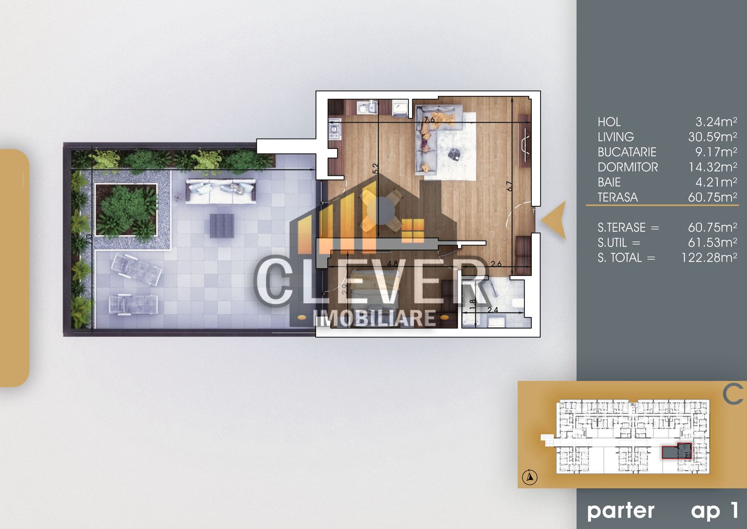 2 Camere-Terasa Generoasa-7 minute Metrou Nicolae Teclu - Poză 1