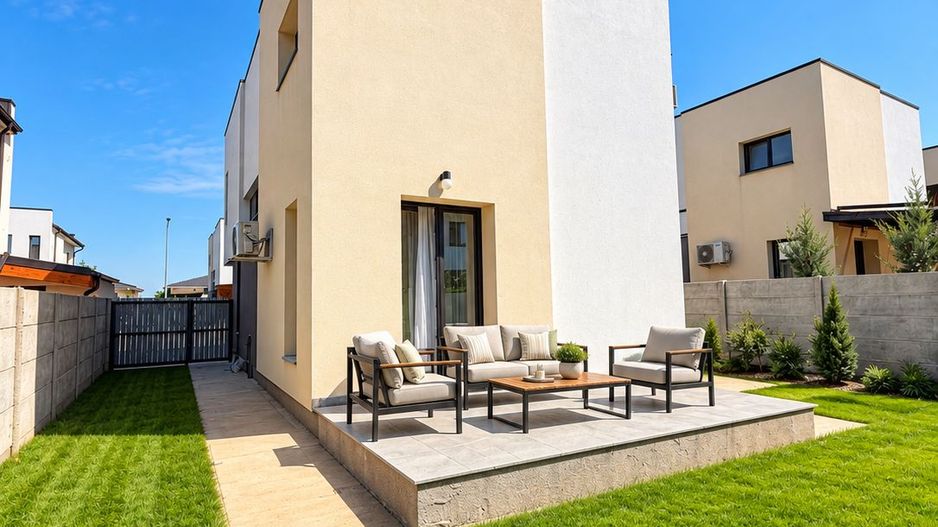 Casă de închiriat Tunari AeroCity, 3 dormitoare, 3 băi, curte 400m - Poză 18
