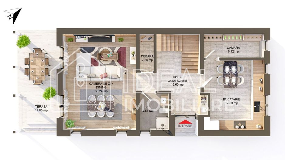 Casă individuală de vânzare | 145 mp utili | Teren 644 mp | Predare la cheie | Ș - Schiță 9