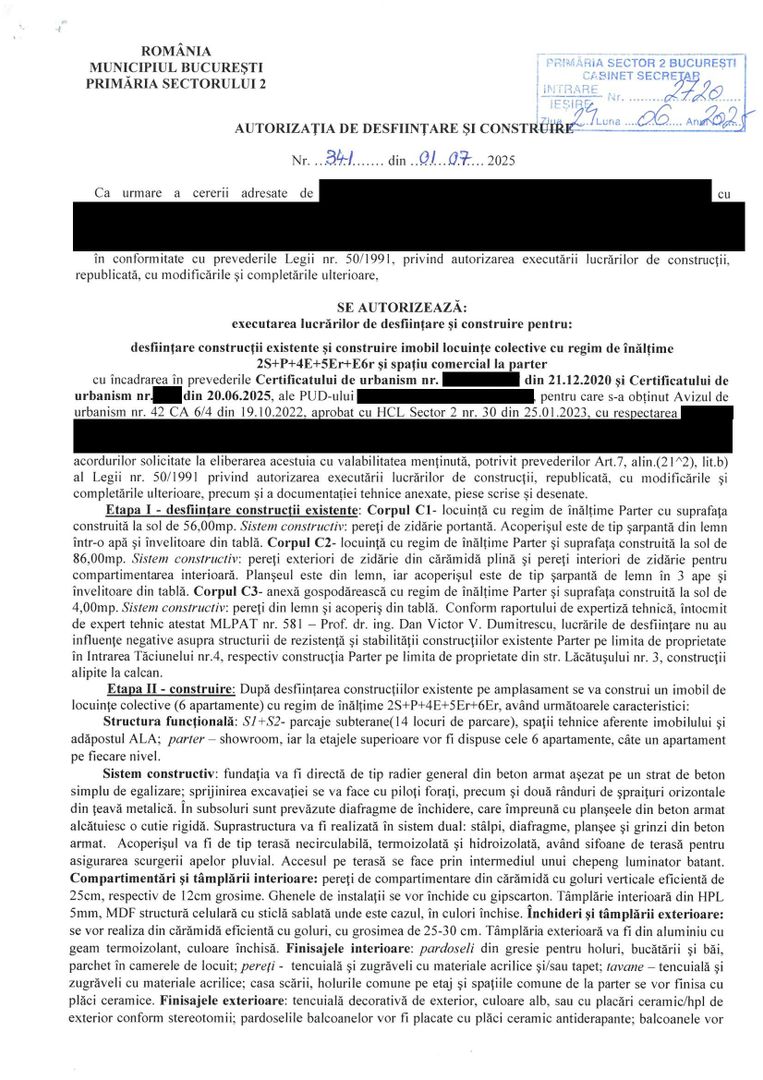 Teren cu Autorizatie | Sector 2 | Zona Barbu Vacarescu - Schiță 10