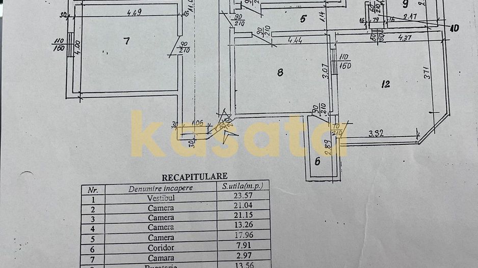 OPORTUNITATE | APARTAMENT 4 CAMERE | UNIVERSITATE | CENTRALA PROPRIE - Schiță 11