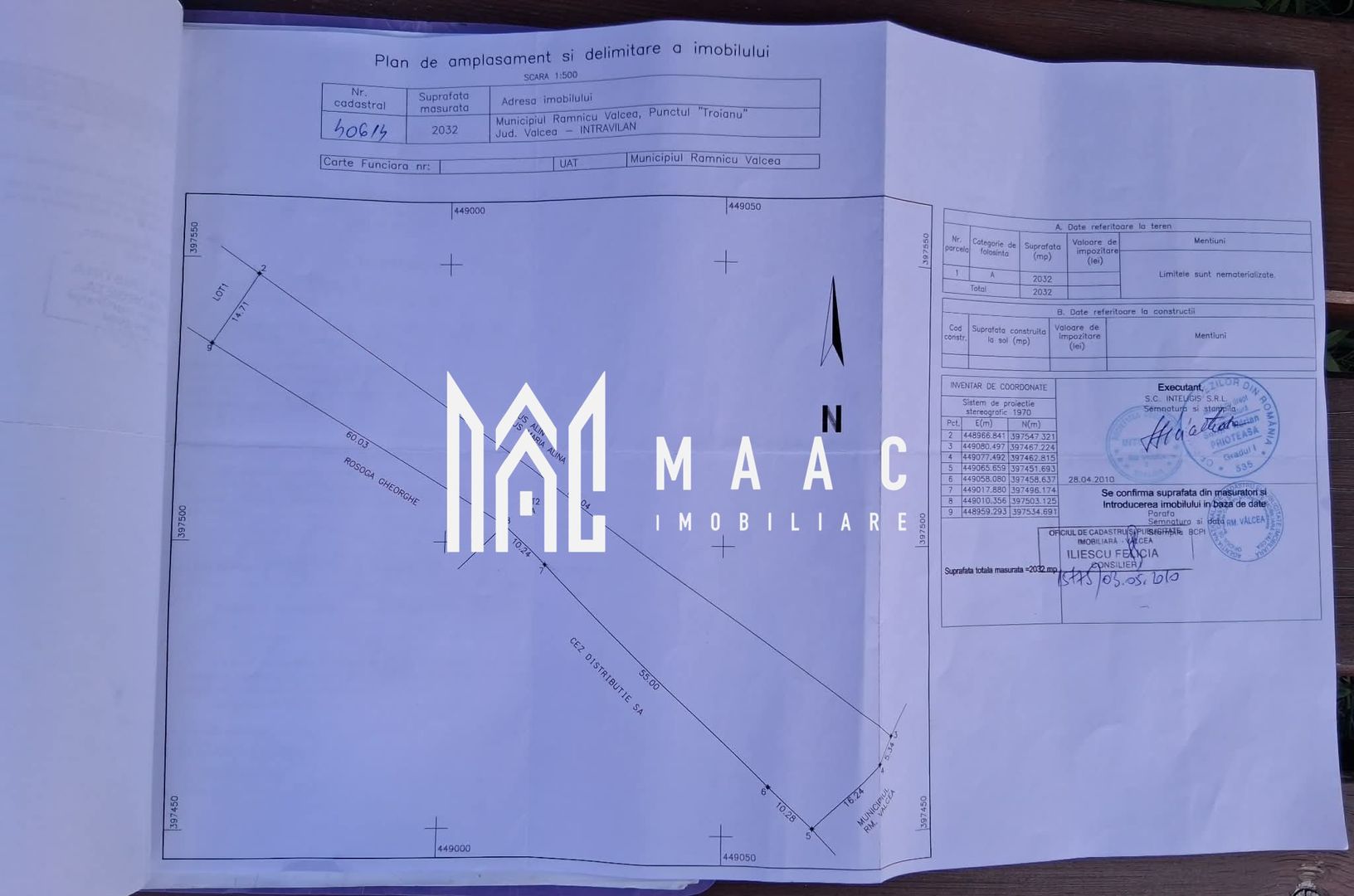 Teren intravilan 2032 mp | Troianu, Râmnicu Vâlcea | 14,71 ml - Poză 2