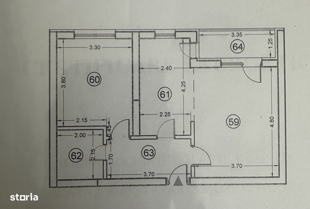 Apartament 2 camere, bloc nou,  21 Residence, Militari - Schiță 14