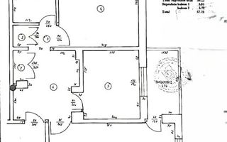 Apartament-Doua-Camere-Decomandat-1Mai-Etaj 2 - Schiță 2