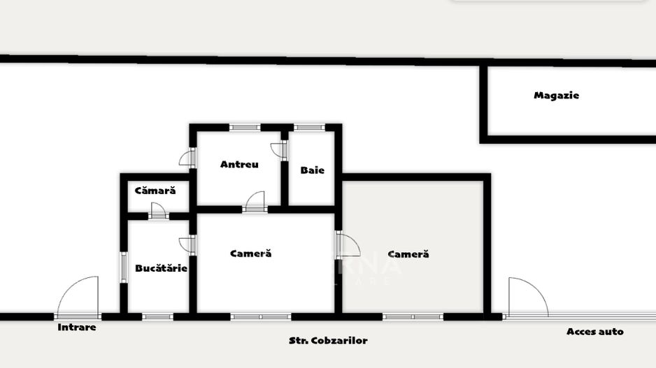 Casa individuala cu 2 camere, teren si acces auto langa Cluj Arena - Schiță 13