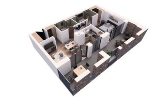 De vânzare apartament 2 camere, ultracentral, semifinisat - Poză 4