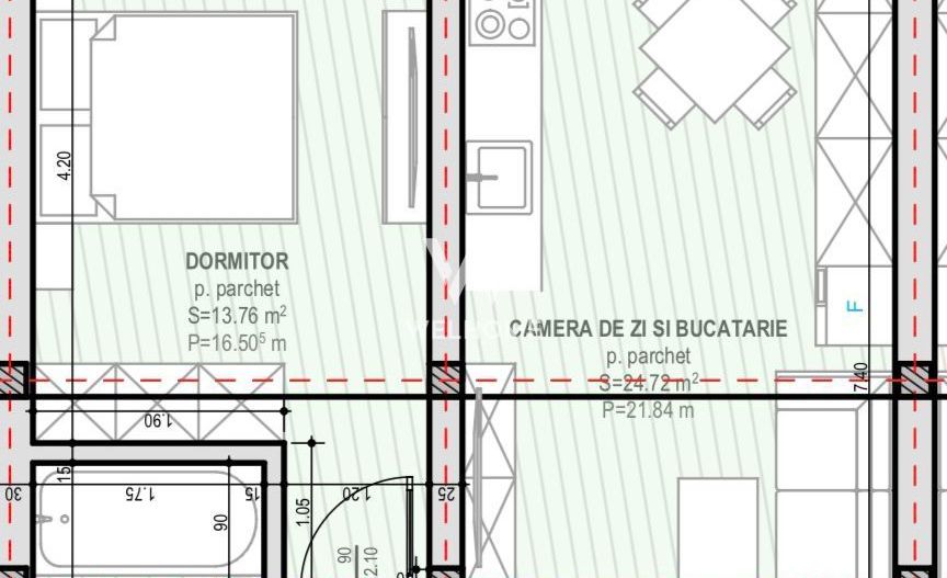 Apartament 2 camere ETAJ 1/2- zona Unirii, Selimbar - Poză 13