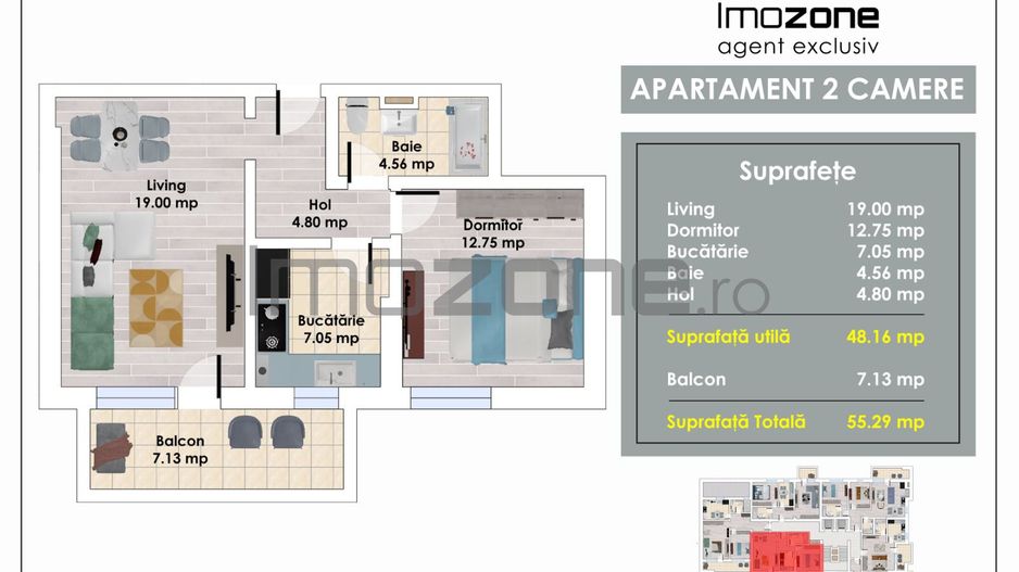 2 Camere | la 3 min de Metrou Pacii | Decomandat | Balcon | Bucatarie Inchisa - Poză 1