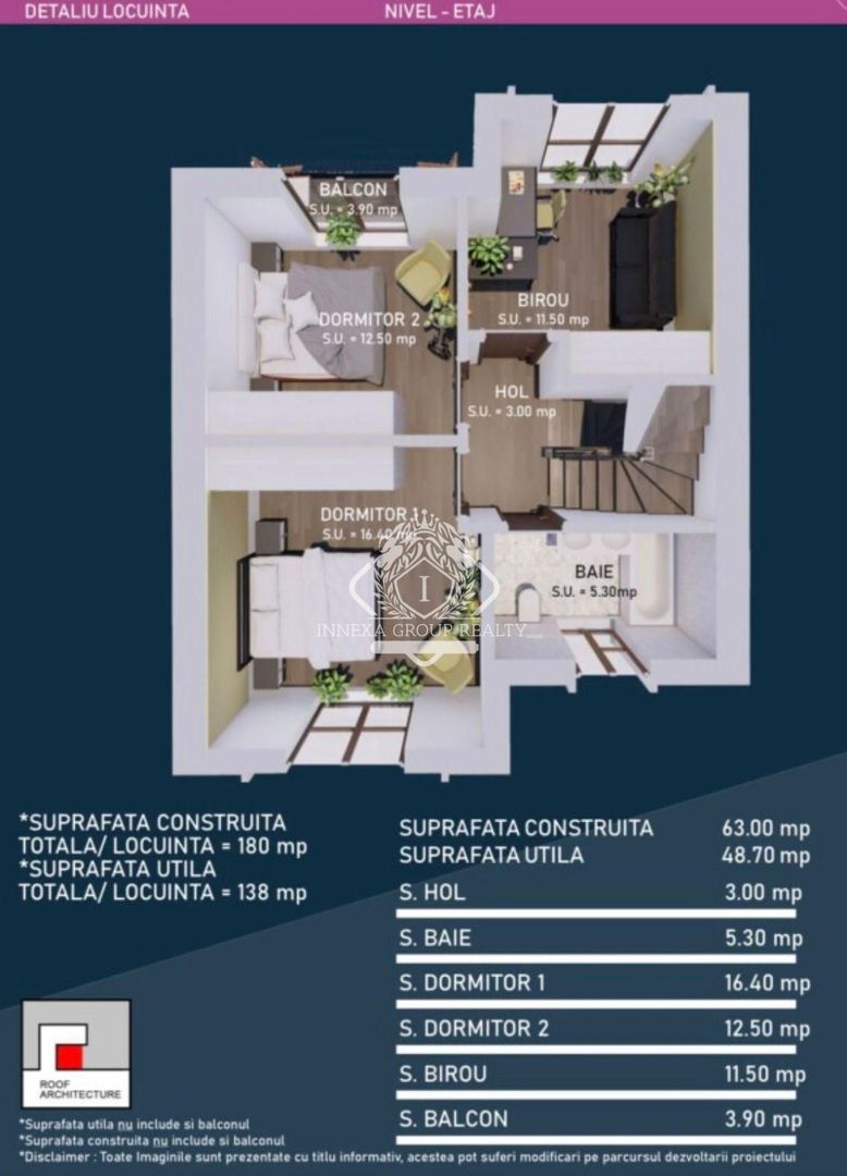 Vila-5 camere-P+1+M | Nicolae Grigorescu - Schiță 24