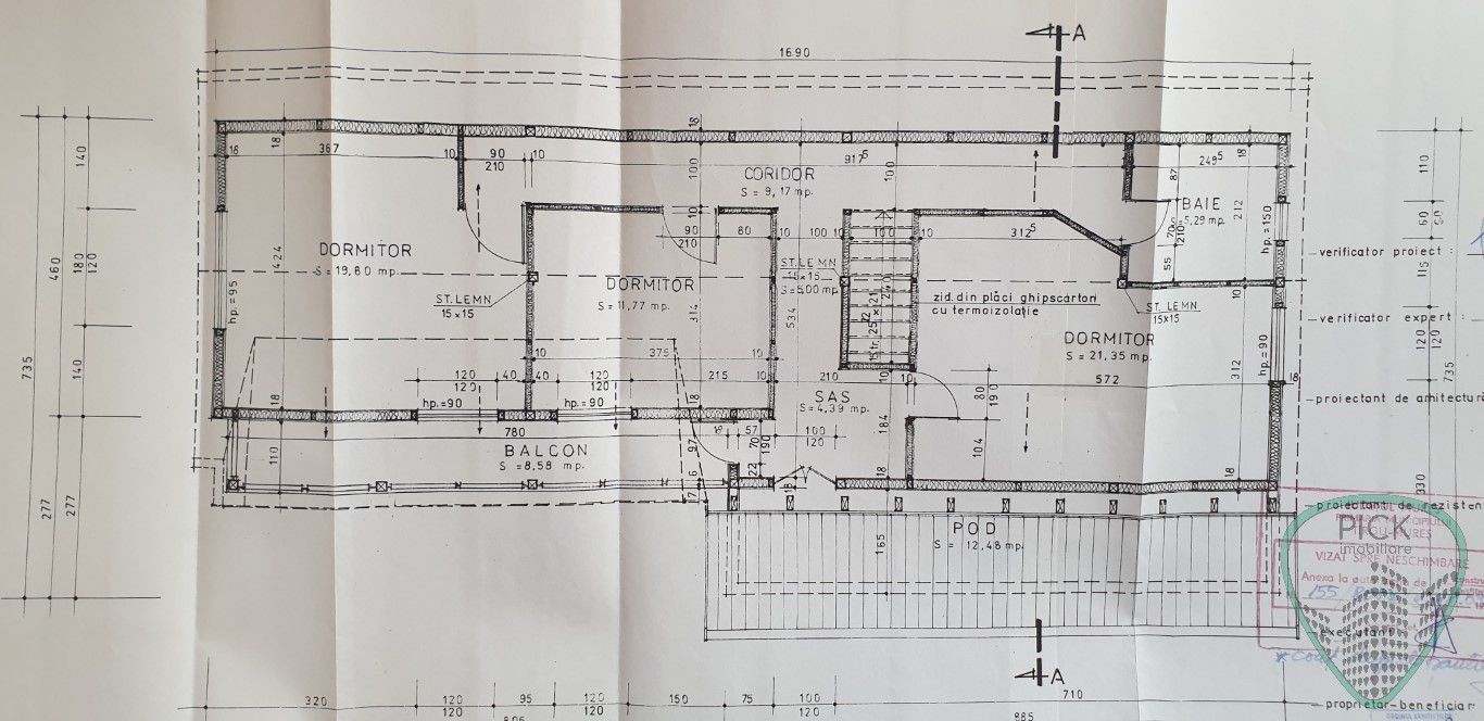P 1015 - Casă cu 5 camere în Târgu Mureș, cartierul Unirii - Schiță 10