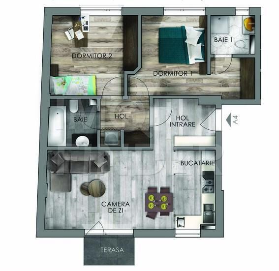 Prima Inchiriere-3 camere NOU cu Parcare Subterana Zona The OFFICE - Poză 11