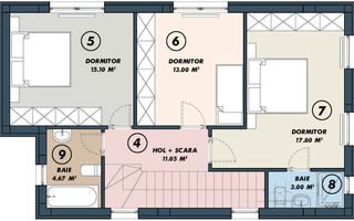 VILA INDIVIDUALA CU GRADINA SI FINISAJE MODERNE | TUNARI - Schiță 6
