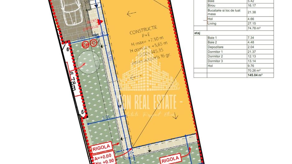 Casă individuală semifinisată, în Cluj-Napoca, Gruia, 145.05mp utili - Poză 24