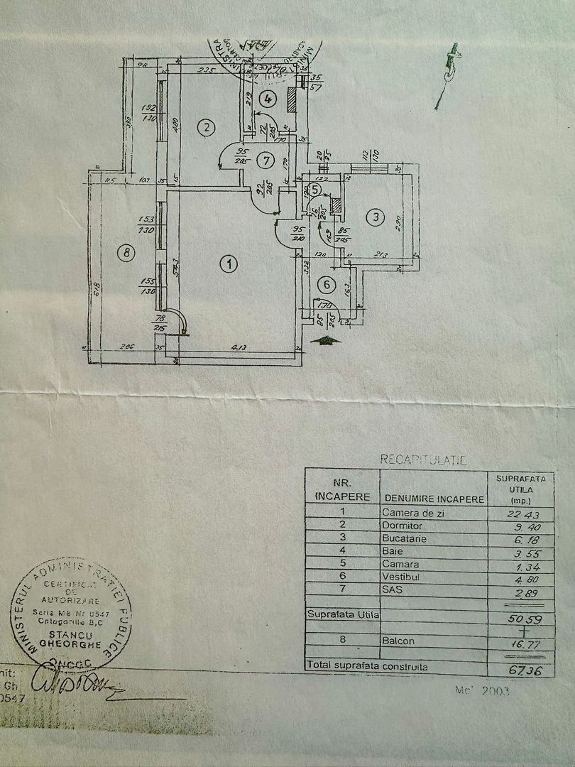 Proprietate rară Dorobanți, 2 camere, terasă 17mp, vedere apus, 68mp - Schiță 18