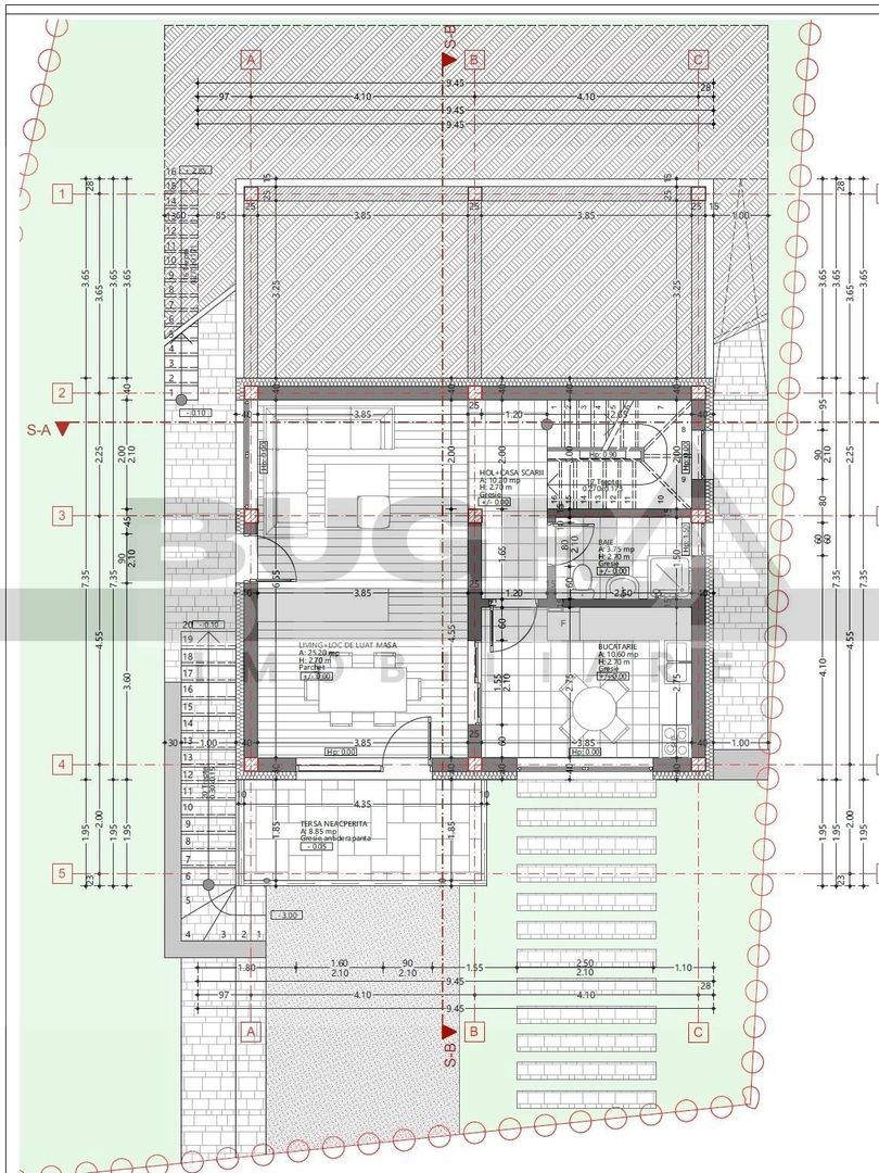 Case individuale 4 camere, 140 mp utili, 1000 mp teren, Feleacu - Schiță 10