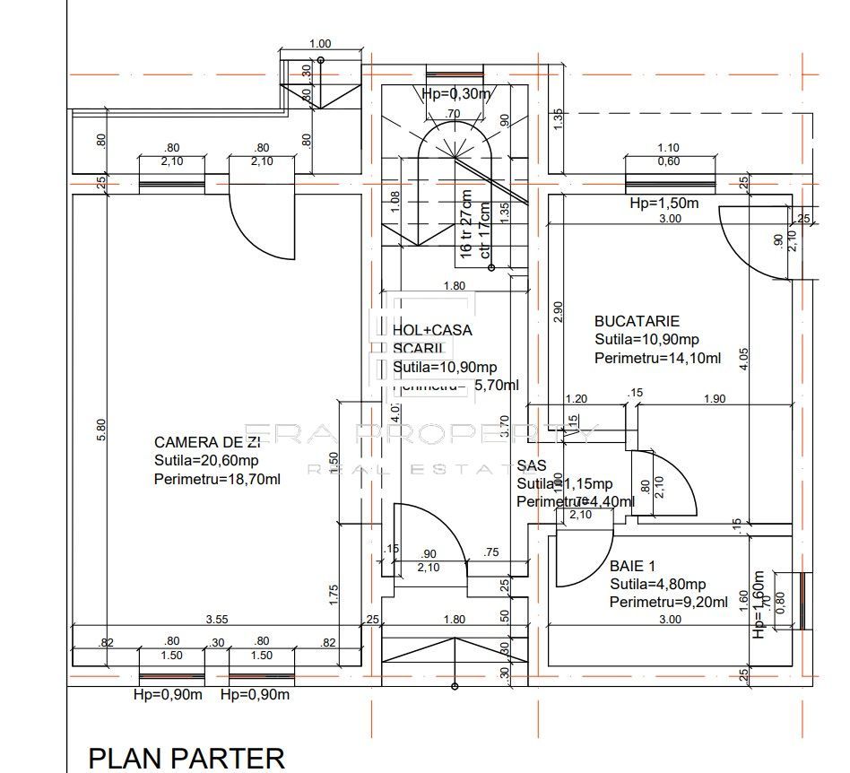 Casa tip duplex 100 mp, teren 240 mp, zona Profi, Selimbar - Schiță 13