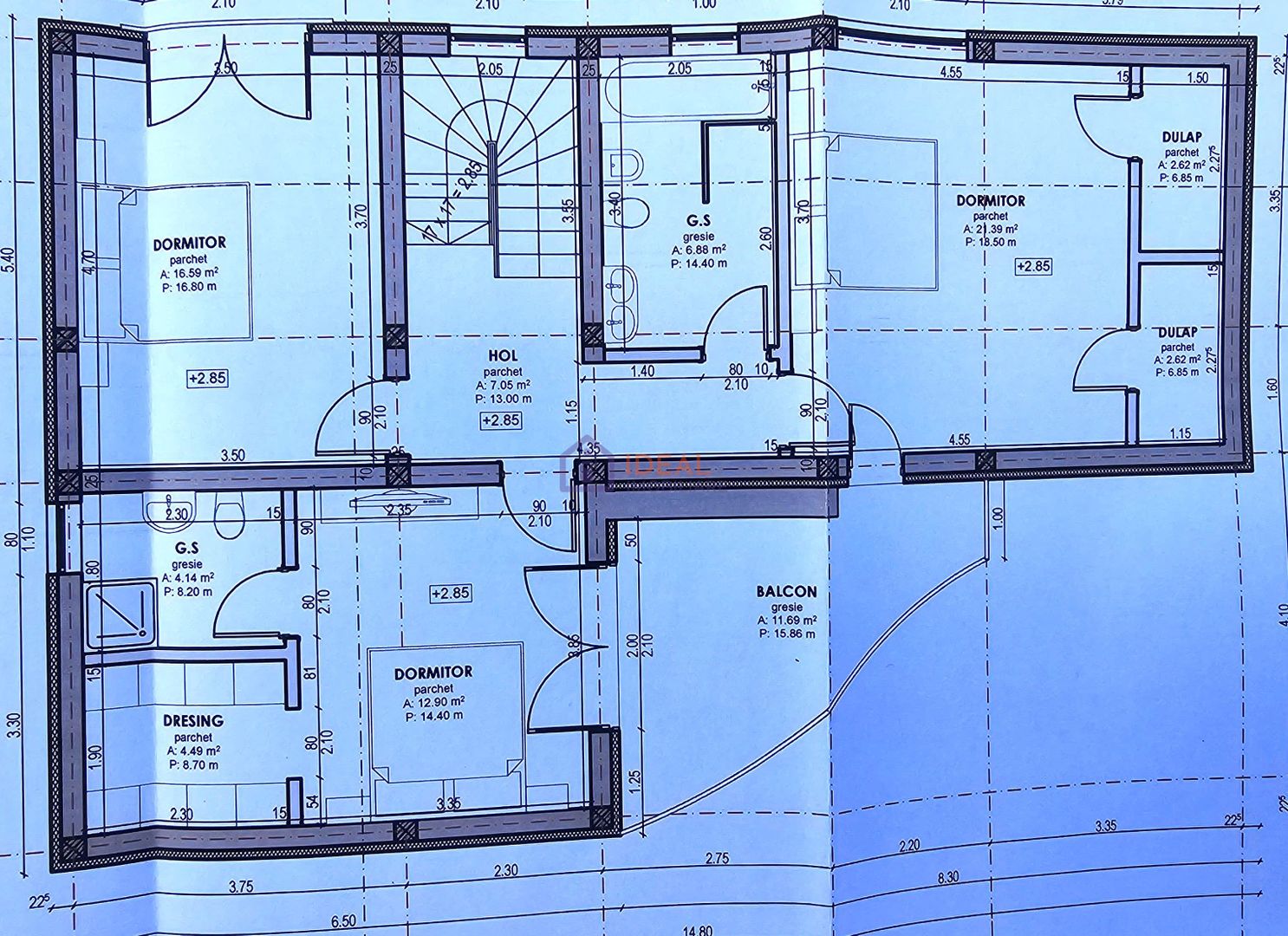Casa Individuala Moderna cu 5 camere si 668 mpu curte, in Cristian - Schiță 8