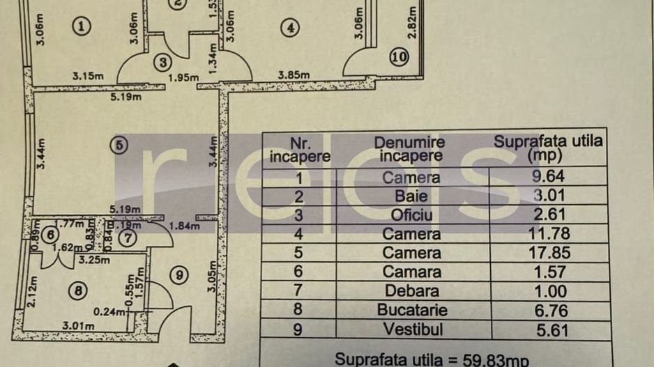 VANZARE 3 CAMERE  DECOMANDAT DRISTOR - Poză 9