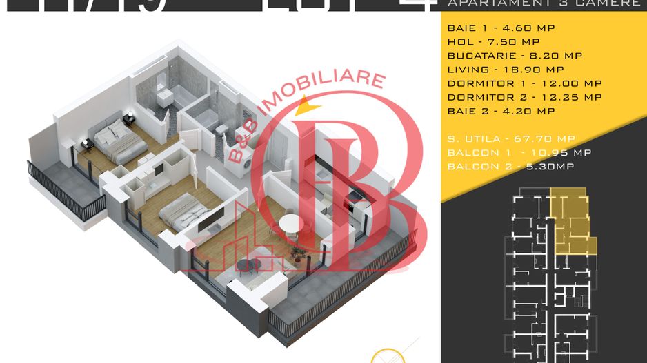 3 camere decomandat Titan Pallady  Metrou Nicolae Teclu - Schiță 1