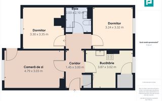 Apartament 3 camere Pâncota - Poză 6