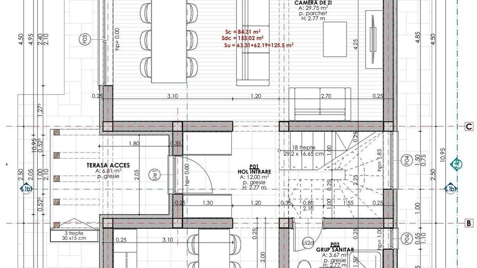 Casă individuală pe strada Sportului, Prejmer – Spațiu și Liniște - Schiță 6