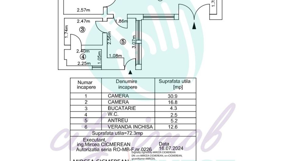 Casa formata din 2 corpuri cu TEREN 433 MP - Poză 17