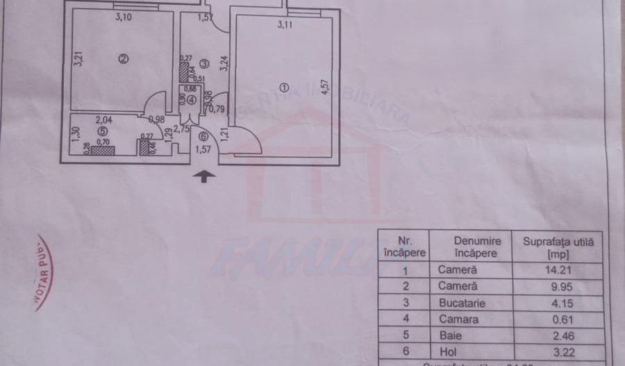 250 Euro/luna, Inchiriere apartament doua camere , Micro19 - Poză 3