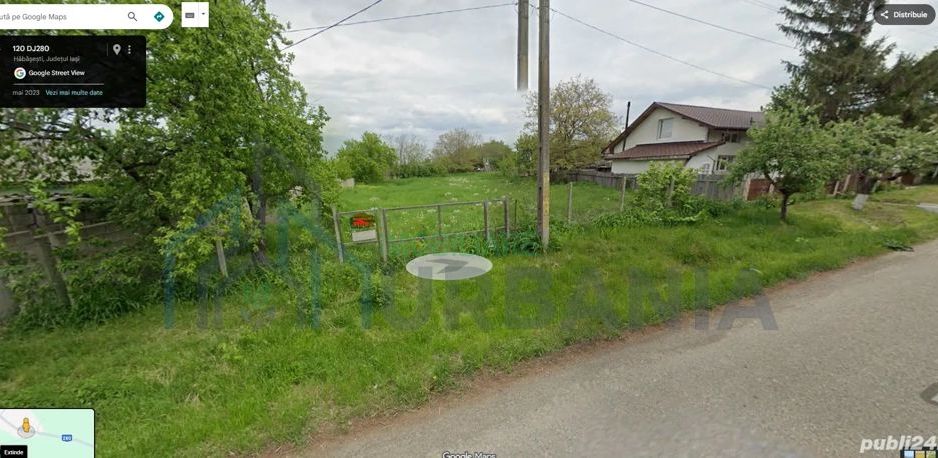 Vand teren intravilan Comuna Strunga sat Habasesti str principala - Poză 1