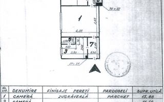 2 camere renovat complet vedere spate Bd. Dinicu Golescu-Gara de Nord - Schiță 8