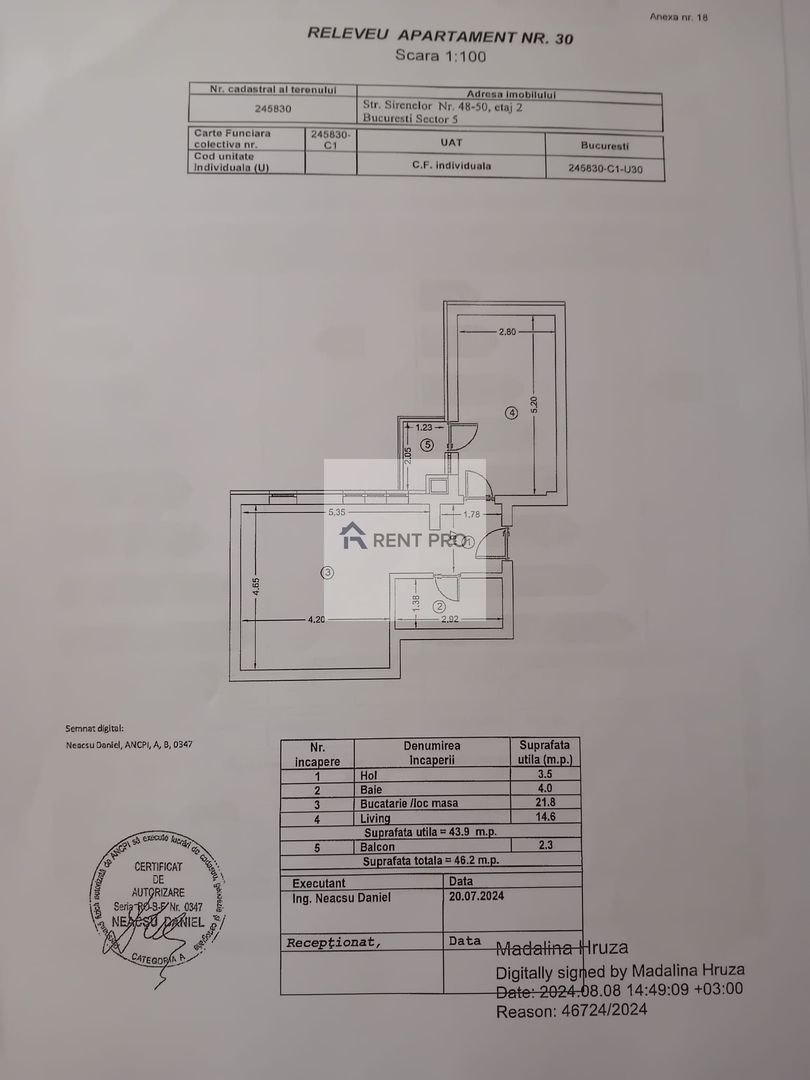 Apartament 2 camere de vânzare | 13 Septembrie – Marriott | Etaj 2/6 - Poză 8