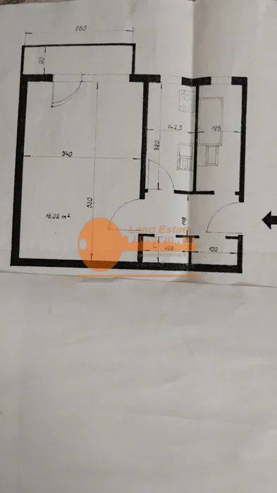 Garsoniera Gorjului (  400 m metrou-bloc reabilitat ) - Poză 1