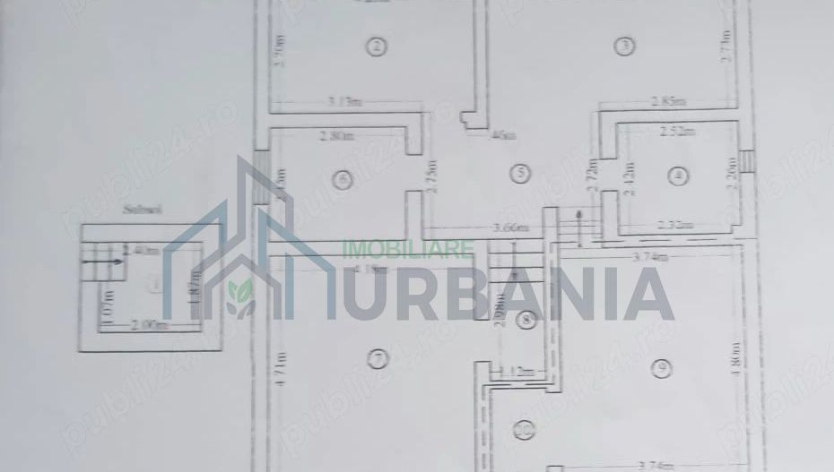 Apartament 3 camere de vânzare pe Str. Brandusa Nr. 35, Iasi - Poză 1